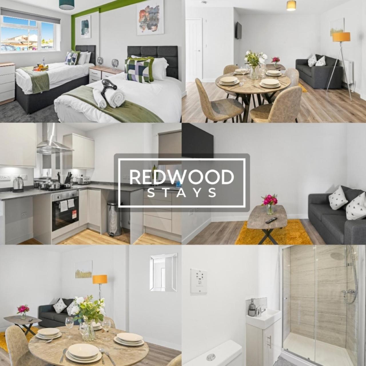 Quality 1 Bed 1 Bath Apartments For Contractors By Redwood Stays Farnborough  Exterior photo